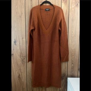 Rebdolls Long Sleeve Sweater Dress